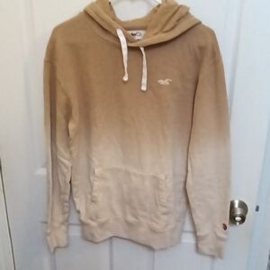 Hollister Man's Tan Gradient Hoodie